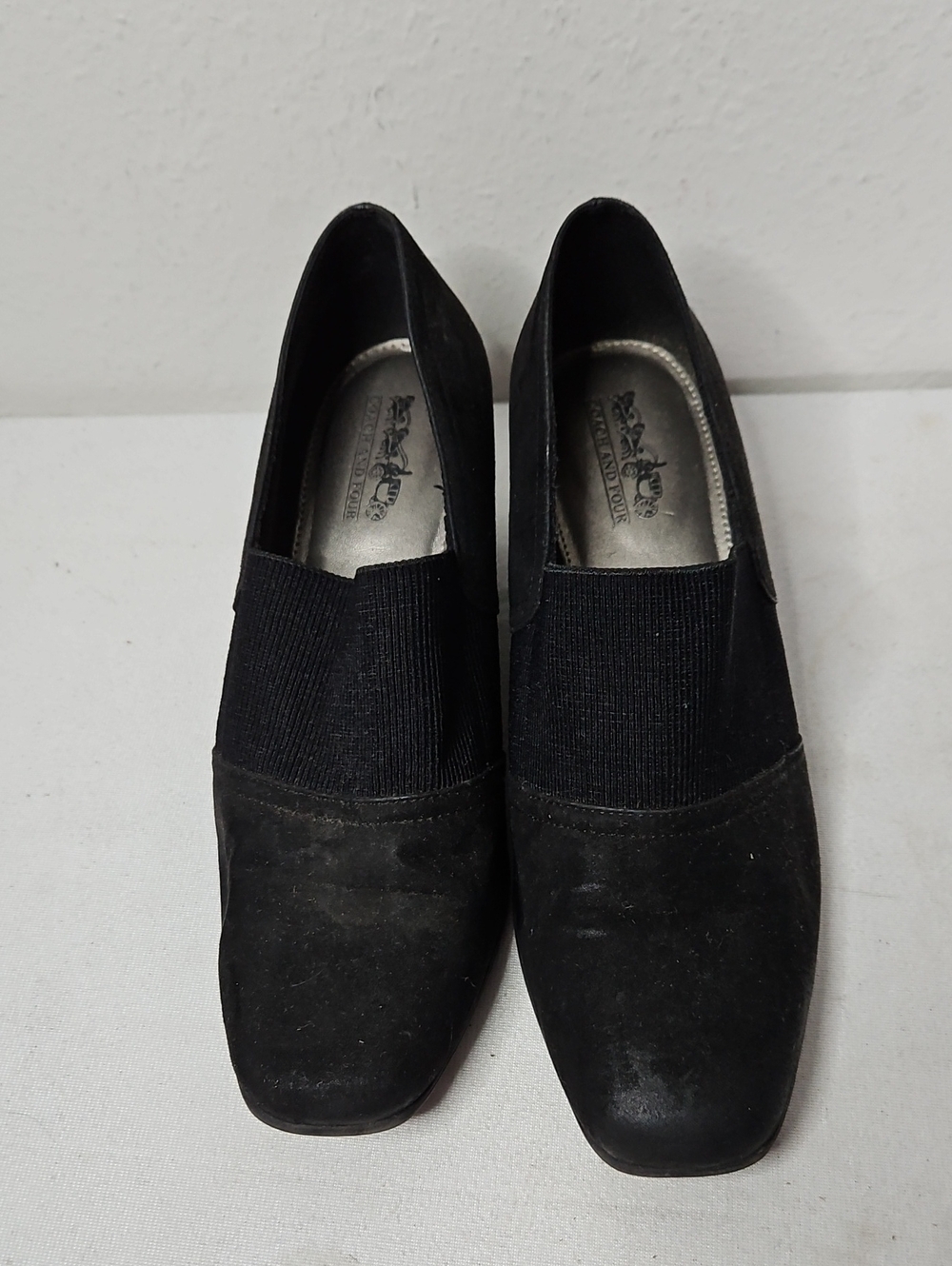 Coach and Four Black Slip-On Loafers
